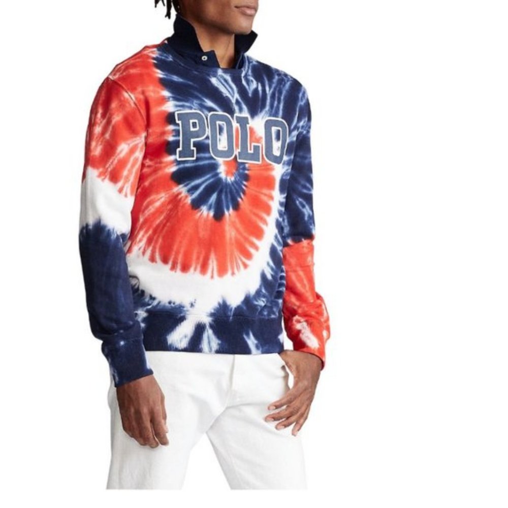Polo Ralph Lauren Men's Big & Tall Large Tall Tie-Dye Terry Sweatshirt NEW - Picture 2 of 6